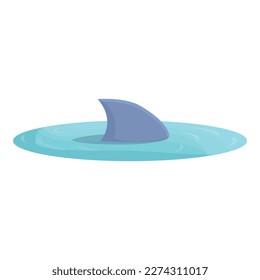 Shark attack icon cartoon vector. Danger sign. Animal bite