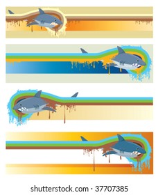 Shark banners