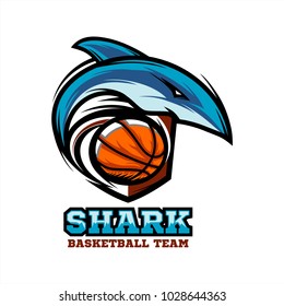 Shark Basketball Logo Vector 01
