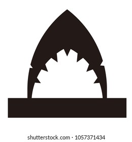 shark bite vector logo