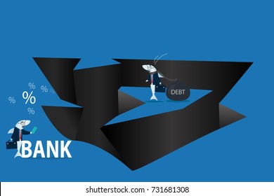 The shark of business copes with difficult situations.
