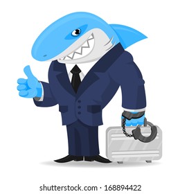 Shark business keeps suitcase in handcuffs