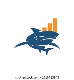 Shark Business logo design vector isolated concept template