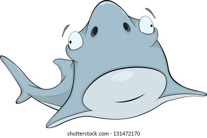 Shark. Cartoon