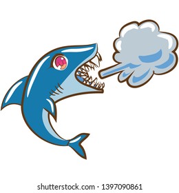   shark cartoon clipart design