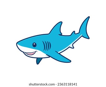 shark cartoon with good quality and good design