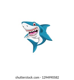 shark cartoon icon