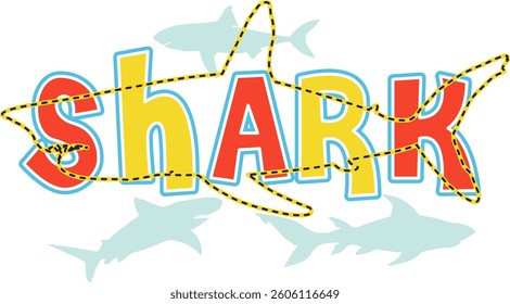 Shark Cartoon Illustration shark kids