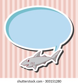 shark cartoon theme elements vector,eps