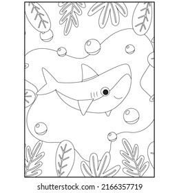 Shark Coloring pages For kids