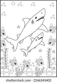 Shark Coloring Pages for Kids