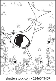 Shark Coloring Pages for Kids