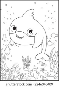 Shark Coloring Pages for Kids