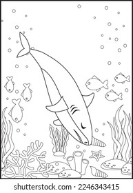 Shark Coloring Pages for Kids