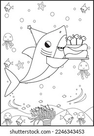 Shark Coloring Pages for Kids