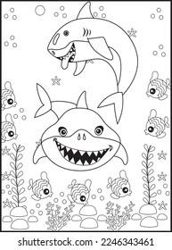 Shark Coloring Pages for Kids