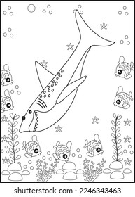 Shark Coloring Pages for Kids