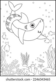 Shark Coloring Pages for Kids