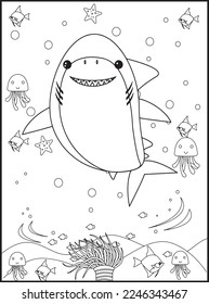 Shark Coloring Pages for Kids