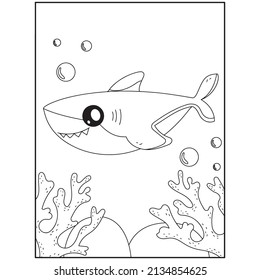 Shark Coloring Pages For Kids Printable