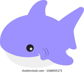 Shark Cute Vector Graphic Cartoon