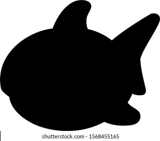 Shark Cute Vector Graphic Silhouette