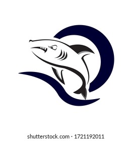 Retro Style Illustration Blue Marlin Billfish Stock Vector (Royalty ...