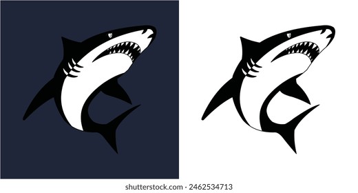 Shark Design Vector Art	Template