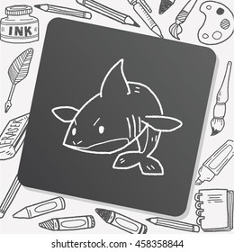 shark doodle