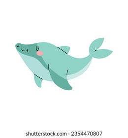 vector de ilustración de garabato de tiburón aislado