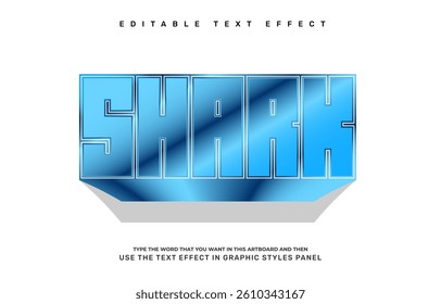 Shark editable text effect template

