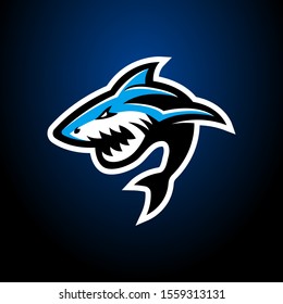 Fish Mascot Logo Esport Template Modern Stock Vector (Royalty Free ...