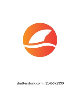 Shark fin icon