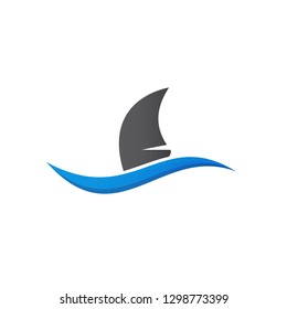 Shark fin icon