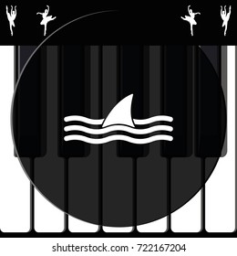 Shark fin icon.