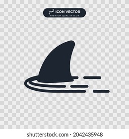 plantilla de símbolo de icono de aleta de tiburón para la colección de diseño gráfico y web ilustración vectorial