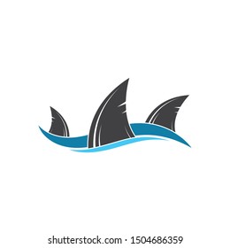 Shark Fin Icon Vector Illustration Design