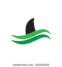Haifischflossensymbol, Vektorgrafik-Design