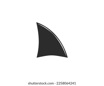 Shark fin icon. Vector illustration.