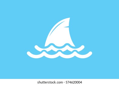 shark fin icon vector illustration.