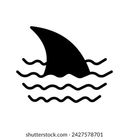 shark fin icon. shark fin icon for web and app color editable