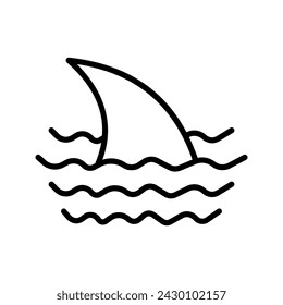 shark fin icon. shark fin icon for web and app color editable