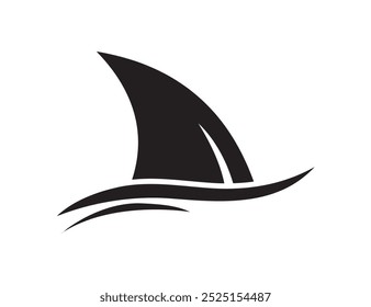 shark fin icon. shark fin icon for web and app color editable