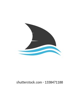 Shark fin illustration
