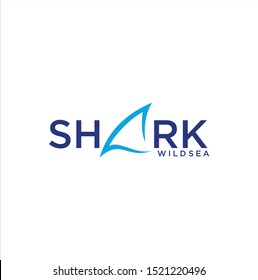 Shark Fin logo Design Template Vector illustration. Ship sail logo design