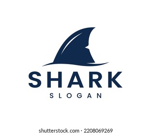 Shark fin logo icon vector illustration