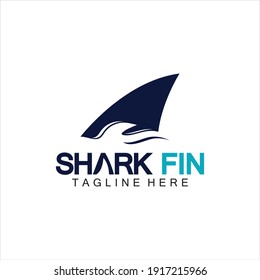 Shark fin logo vector illustration design template.Shark Logo Template-Vector illustration