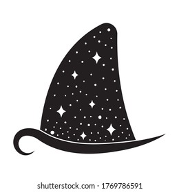 Shark fin, night sky space, dolphin fin vector.