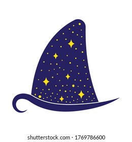 Shark fin, night sky space, dolphin fin vector.