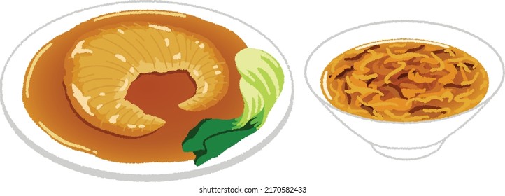 Shark fin soup is a traditional soup or stewed dish served in parts of China. It is commonly served at special occasions such as weddings and banquets, or as a luxury item.